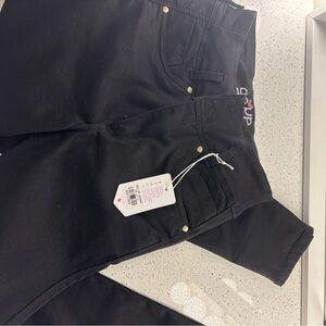 Black Jeans with Gold Accents